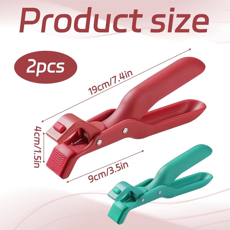 hinbkenla 2 Pcs Multi-Function Anti-Scald Bowl Clip,Hot Plate Gripper,Silicone Anti Hot Plate Holder,Anti Scald Bowl Holder Clip,Plate Gripper,Bowl Holder For Air Fryer, Food Steamer, Oven, Microwave - Image 2